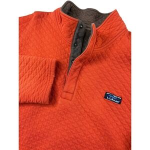 L.L. Bean Men's Orange Quilted Shirt